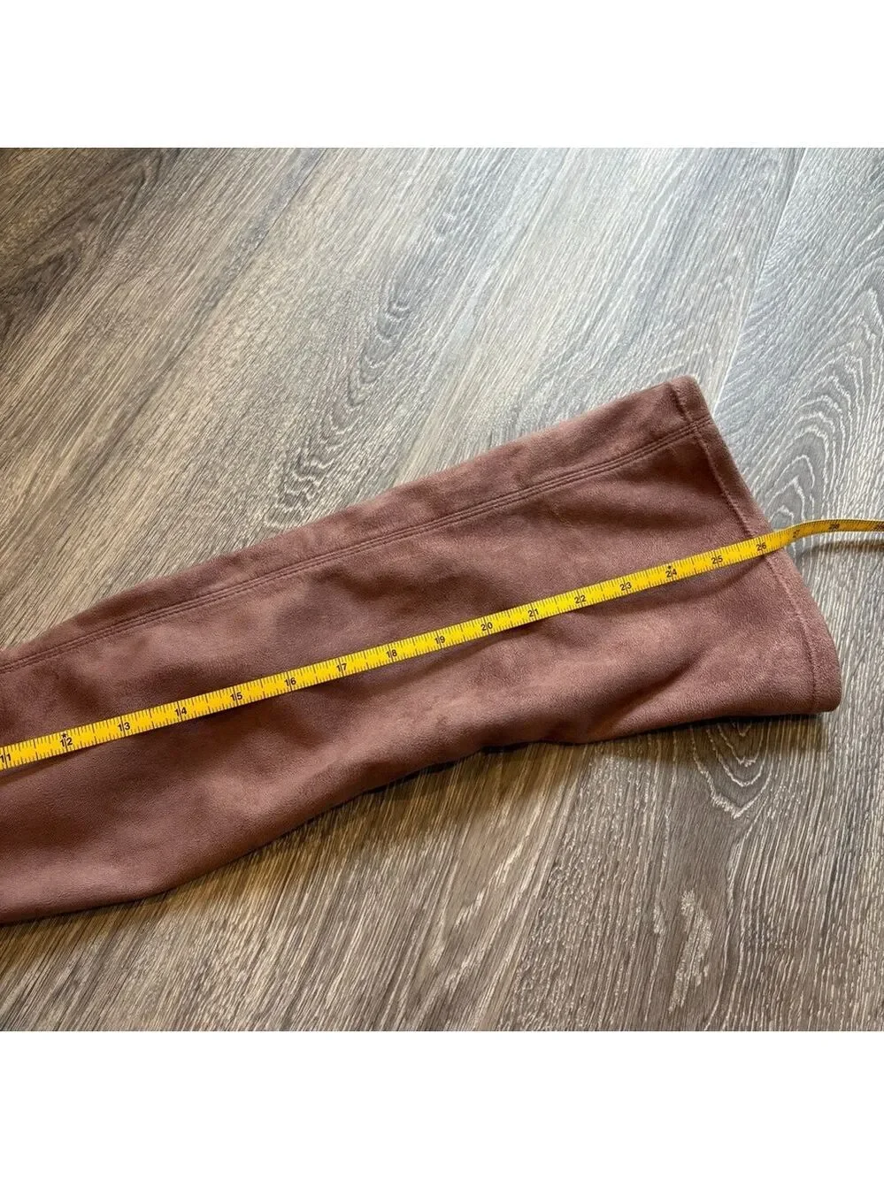 Anthropologie Faux Suede Brown Over the Knee Boots Size 40
